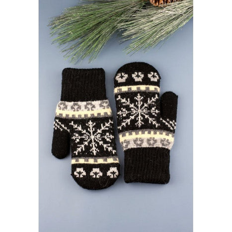 Nordic Snowflake  Mittens