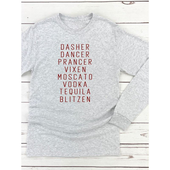 Dasher Dancer Prancer Vixen Boutique Tee