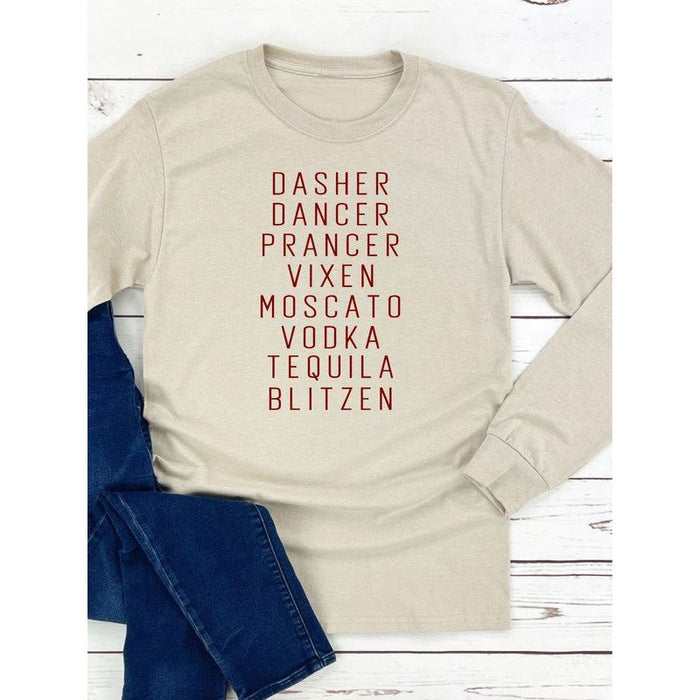 Dasher Dancer Prancer Vixen Boutique Tee