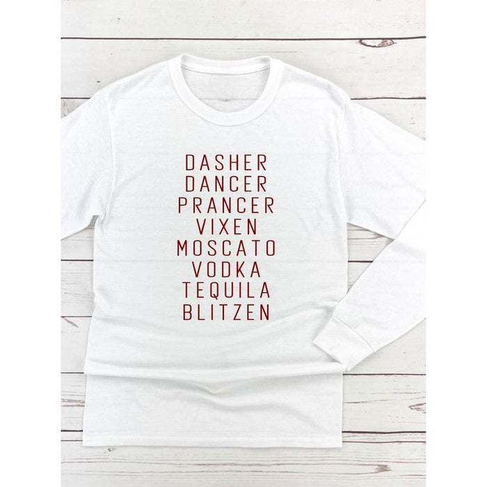 Dasher Dancer Prancer Vixen Boutique Tee