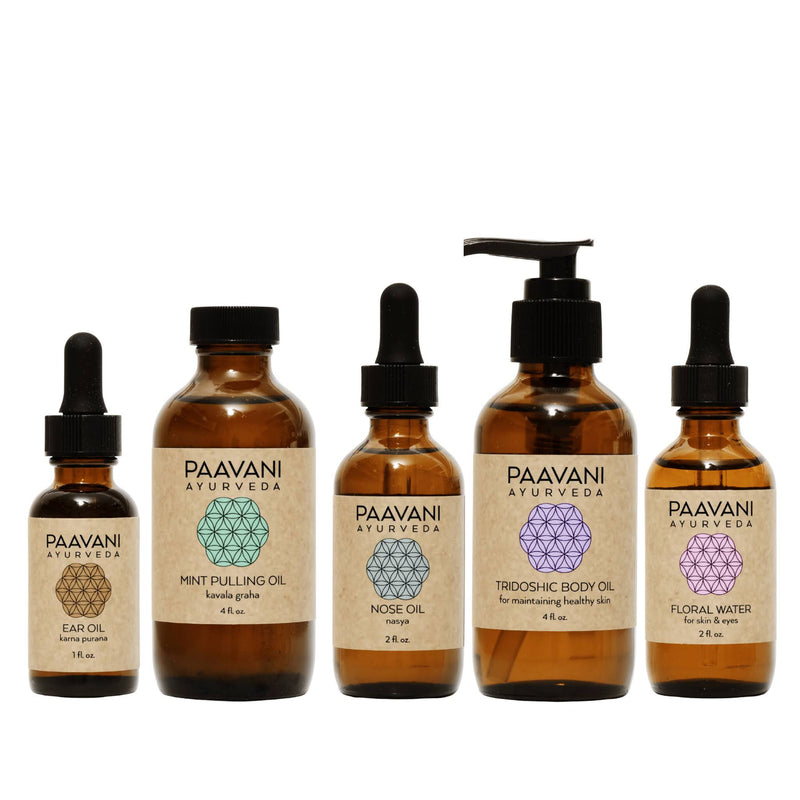 Paavani Ayurveda Dinacharya Ritual Kit | Ayurvedic Daily Self-Care for Balance & Vitality variable