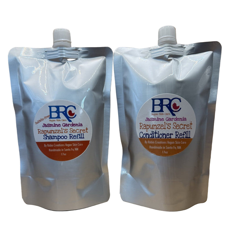By Robin Creations Rapunzel's Secret Liquid Shampoo & Conditioner Set Hair, Brows & Eyelashes