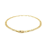 Bids.com 3.2mm 14k Yellow Gold Mariner Link Anklet Accessories