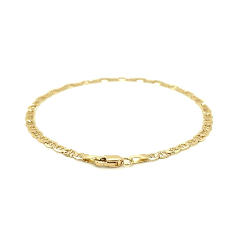 Bids.com 3.2mm 14k Yellow Gold Mariner Link Bracelet Bracelets