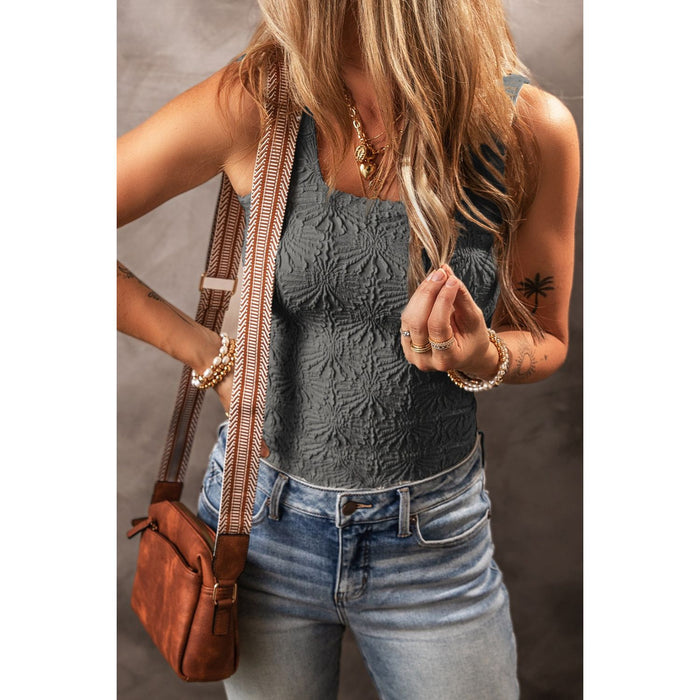 Square Neck Wide Strap Tank