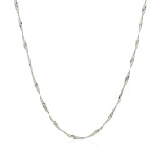 Bids.com 14k White Gold Singapore Chain 1.5mm Necklaces