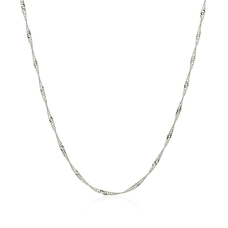 Bids.com 14k White Gold Singapore Chain 1.5mm Necklaces