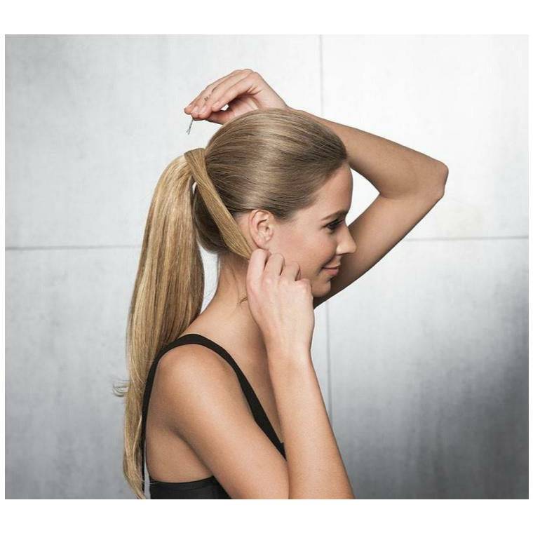 VIP Extensions Hairdo 18 Simply Straight Wrap Around Ponytail, Color RL12/22 Cappuccino Hair Extension