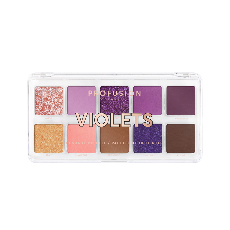 Profusion Cosmetics Violets 10 shade palette Eyes