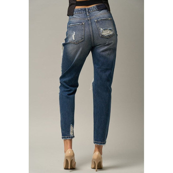 High Waist Straight Jeans