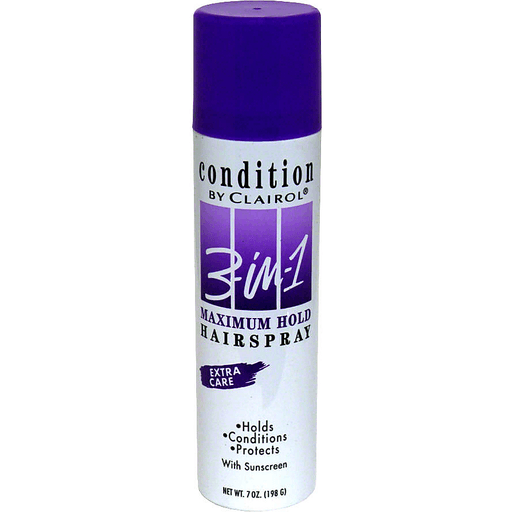 Condition Condition 3-in-1 Hairspray With Sunscreen, Maximum Hold Personal Care Midnight Blue