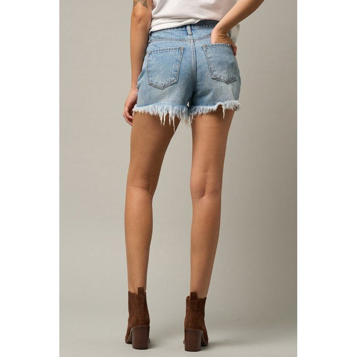 Crossover Premium Denim Mom Shorts