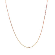 Bids.com 18k Rose Gold Diamond Cut Cable Link Chain (0.75 mm) Necklaces