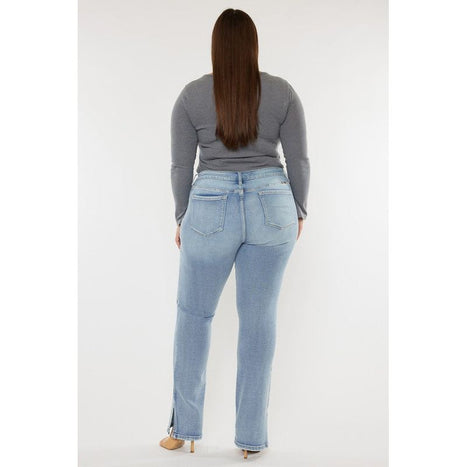 Plus Mid Rise Y2K Medium Wash Bootcut Jeans