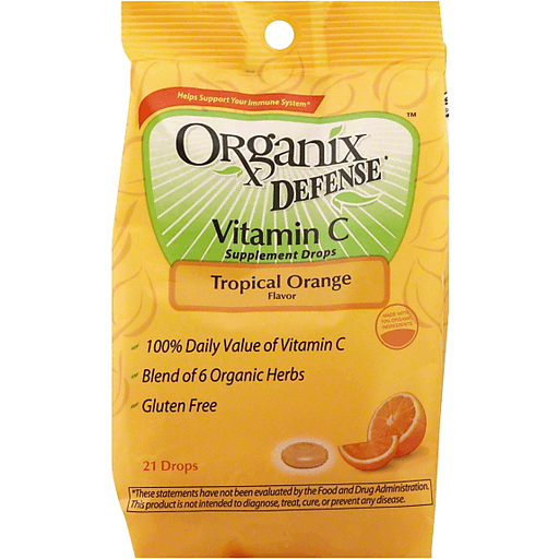 Organix Organix Vitamin C Supplement Drops, Tropical Orange Flavor Vitamins & Supplements Goldenrod