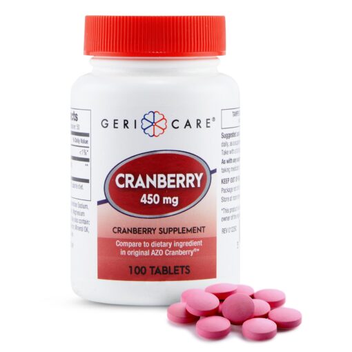 GeriCare GeriCare® Cranberry Supplement – 450 mg (100 Tablets) Vitamins & Supplements