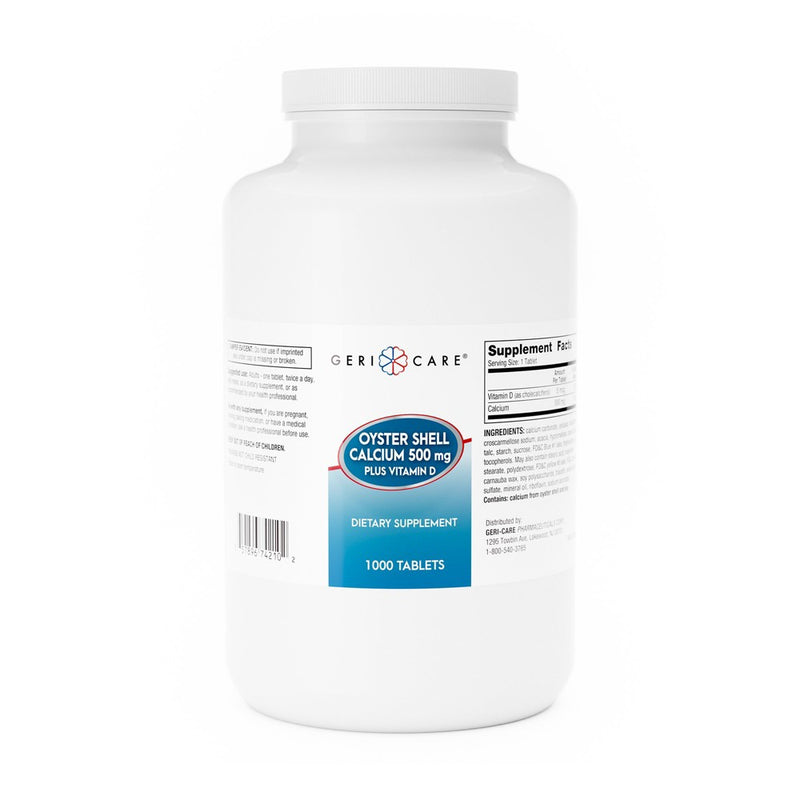 Geri-Care Geri-Care Calcium Tablet 742-10-GCP 1 Bottle, 1,000 Per Bottle Vitamins & Supplements