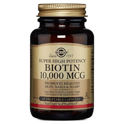 Solgar Solgar Super High Potency Biotin 10,000 Mcg 60 Vegetable Capsules Vitamins & Supplements