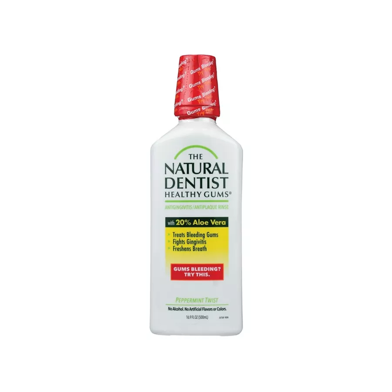 Natural Dentist Natural Dentist The Healthy Gums Oral Rinse - Peppermint Twist 16.90 Fl Oz Mouthwash Light Gray