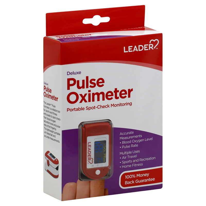 Leader Leader Portable Oximeter Pulse Oximeters Gray