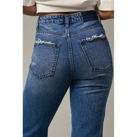 High Rise Straight Jeans