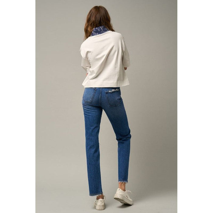 High Rise Straight Jeans