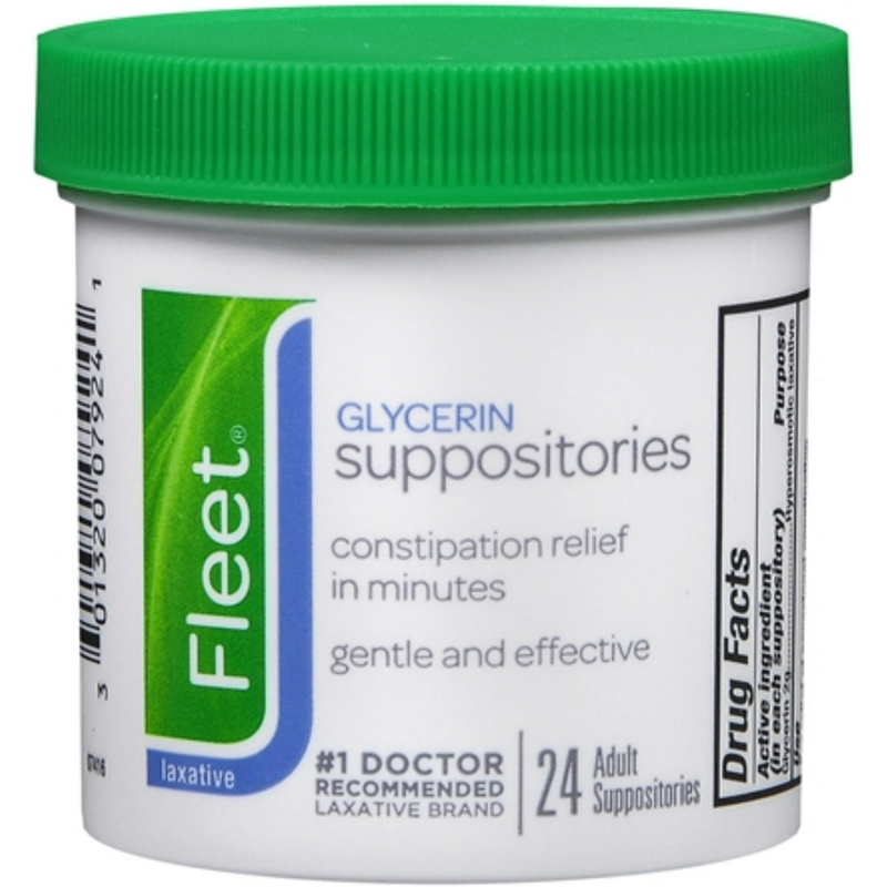Fleet Fleet Laxative Glycerin Suppositories For Adult Constipation Health & Beauty