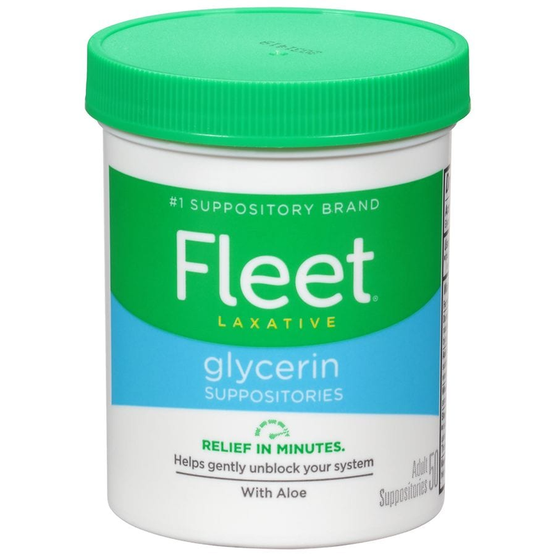 Fleet Fleet Laxative Glycerin Suppositories For Adult Constipation - 50ct Health & Beauty