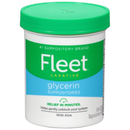 Fleet Fleet Laxative Glycerin Suppositories For Adult Constipation - 50ct Health & Beauty