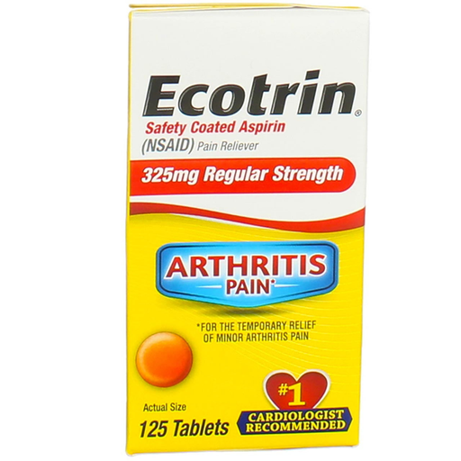 Ecotrin Ecotrin 325 Mg Regular Strength Aspirin Arthritis Pain Tablets Health & Beauty