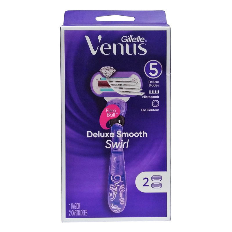 Gillette Gillette Venus Deluxe Smooth Swirl Razor 3 Pc Box Shaving & Grooming