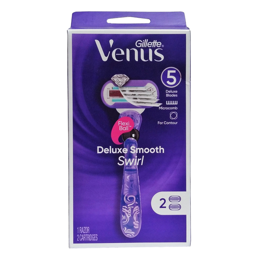 Gillette Gillette Venus Deluxe Smooth Swirl Razor 3 Pc Box Shaving & Grooming