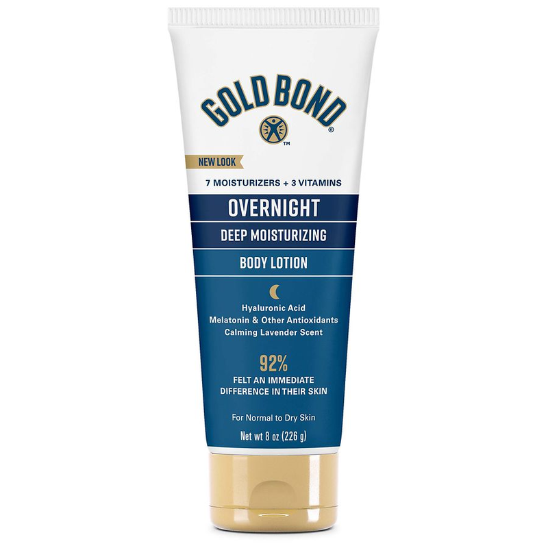 Gold Bond Gold Bond Body Lotion, Deep Moisturizing, Overnight - 8 Ounce Lotion & Moisturizer