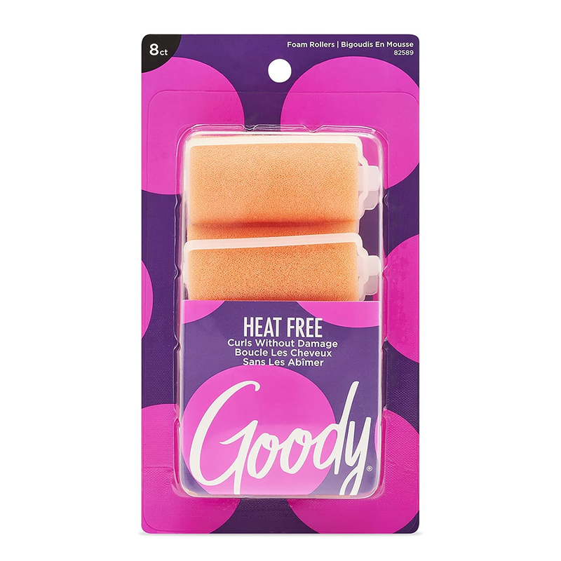 Goody Goody Rollers Hair, Foam, Orange, Jumbo Foam Rollers Hot Pink