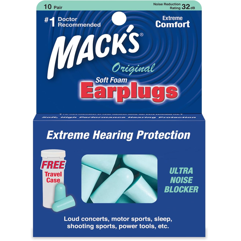 Mack's Mack's Original Soft Foam Earplugs 10 Pair Earplugs