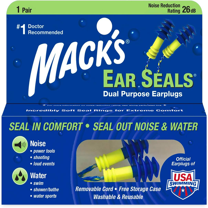Mack's Mack's Ear Seals Dual Purpose Earplugs, 1 Pair Earplugs