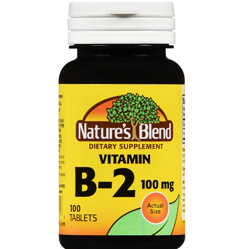 Nature's Blend Nature's Blend S Vitamin B-2 Tablets 100 Mg Vitamins & Supplements