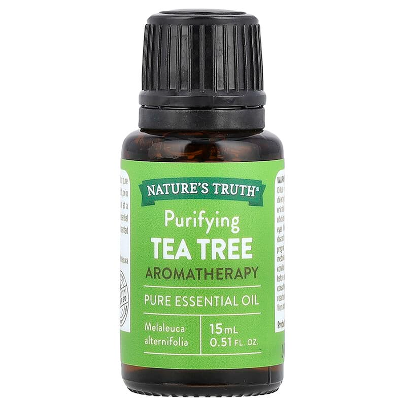 Nature's Truth Nature's Truth Pure Essential Oil, Aromatherapy, Tea Tree 0.51 Fl Oz Health & Beauty White Smoke