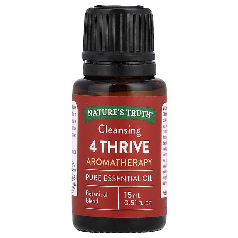 Nature's Truth Nature's Truth Essential Oil, Pure, 4 Thrive, Cleansing, Aromatherapy 0.51 Fl Oz Health & Beauty