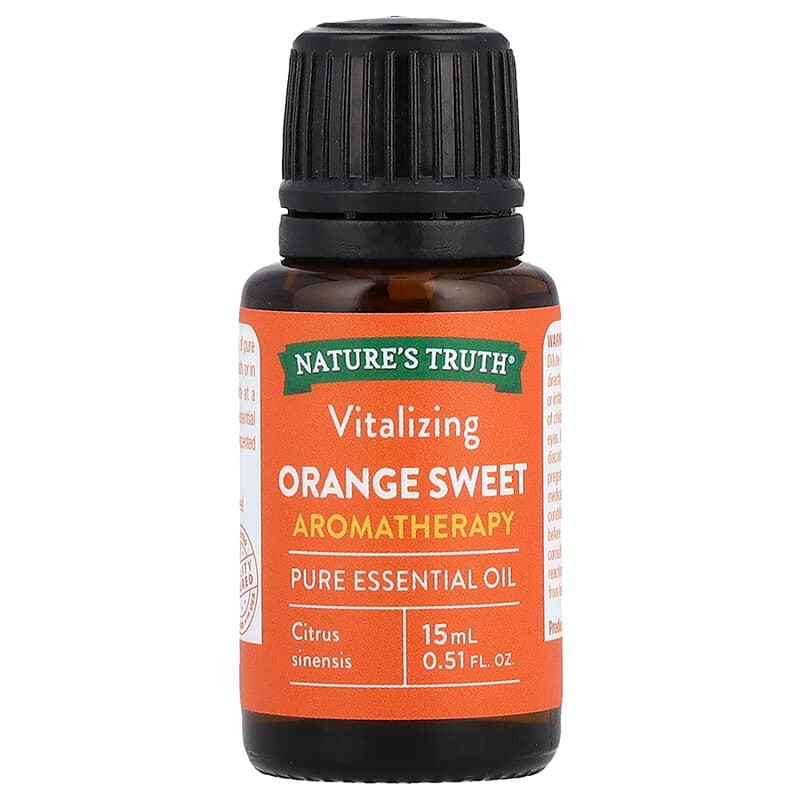 Nature's Truth Nature's Truth Essential Oil, Pure, Vitalizing, Orange Sweet, Aromatherapy 0.51 Fl Oz Massage & Relaxation Dark Slate Gray