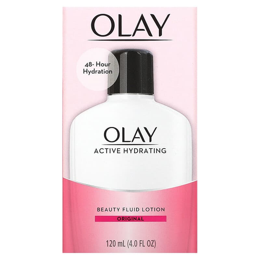 Olay Olay Active Hydrating Original Beauty Fluid Lotion 4 Fl Oz Face Moisturizer White Smoke