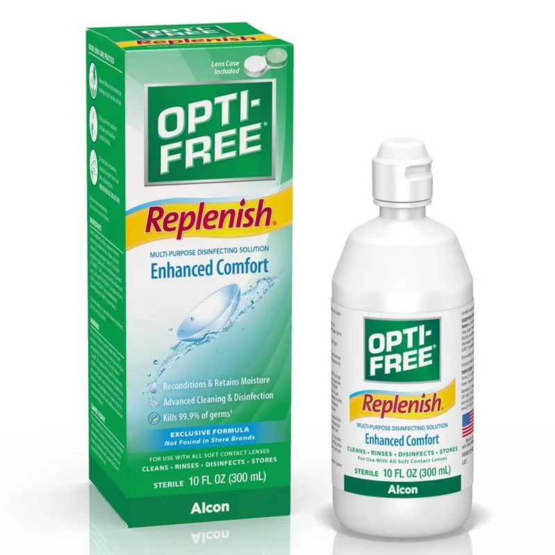 Opti-Free Opti-Free Replenish Enhanced Comfort Multi Purpose Disinfecting Solution 10 Fl Oz Health & Beauty