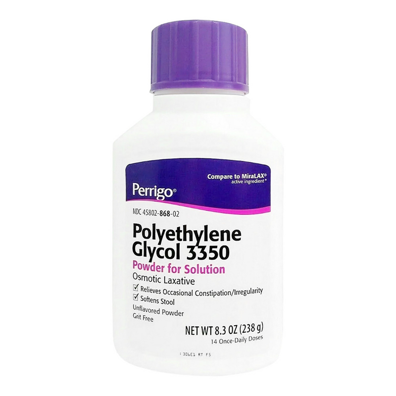 Perrigo Polyethylene Glycol 3350 Powder 8.3 Oz Health & Beauty