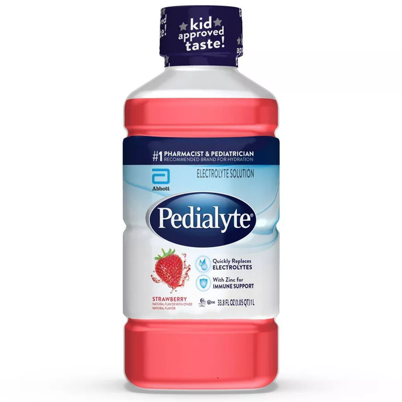 Pedialyte Pedialyte Electrolyte Solution, Strawberry, 33.8 Fl Oz Bottle Baby & Toddler Food