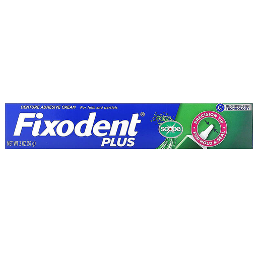 Fixodent Fixodent Food Seal Denture Adhesive Cream Plus Scope Flavor Denture Adhesives