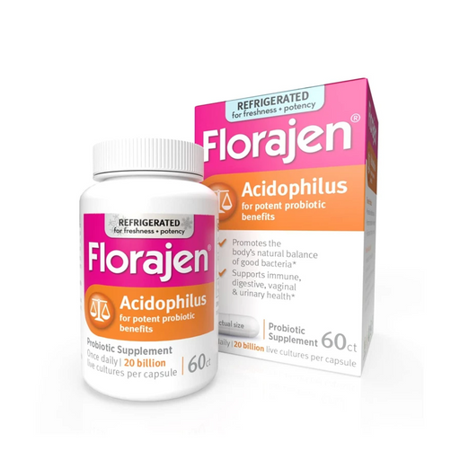 Florajen Florajen Acidophilus Probiotic Capsules, 60 Caps Vitamins & Supplements