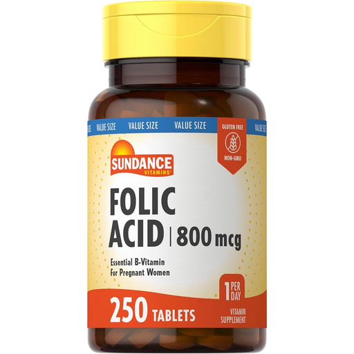 Sundance Sundance Vitamins Folic Acid 800 Mcg Tablets Vitamins & Supplements