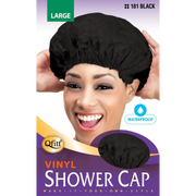 Mill's Beauty Supply Qfitt Large Vinyl Shower Cap- Dots #182 Hair Accessories