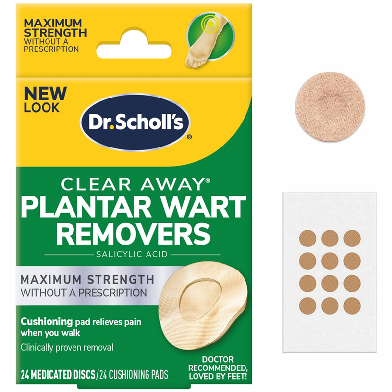 Dr. Scholl's Dr. Scholl's Clear Away Plantar Wart Removers Maximum Strength Medicated Discs Wart Removers