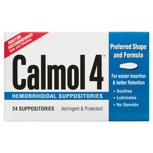 Calmol 4 Calmol 4 Hemorrhoidal Suppositories Health & Beauty